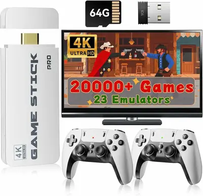 2025 New Upgraded RetroGame Console with 20,000+ Games,4K HDMl Output, Wireless Controller,  Game Emulator, Arcade Communicat...