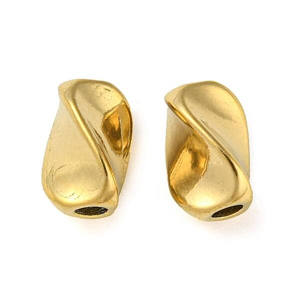 Ion Plating(IP) 304 Stainless Steel Twist Beads