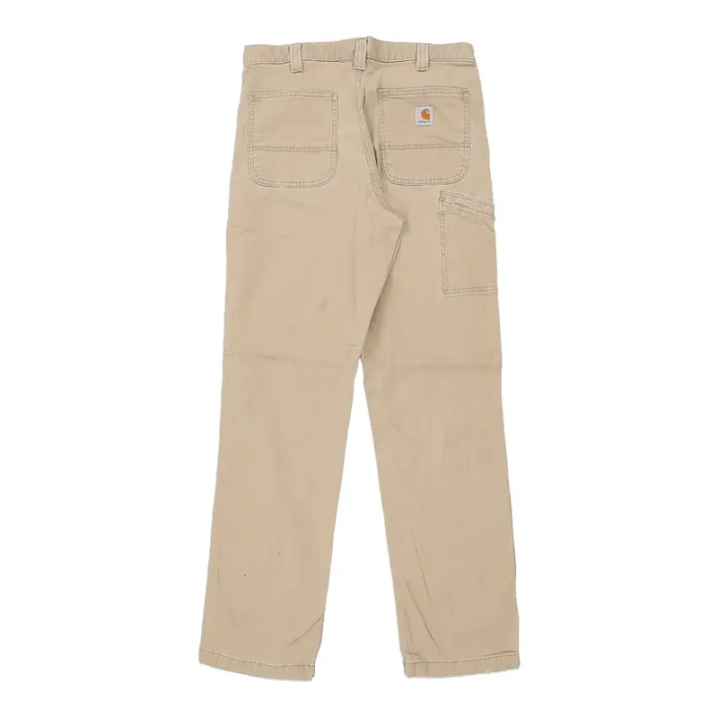 Carhartt Cargo Trousers - 33W 34L Beige Cotton
