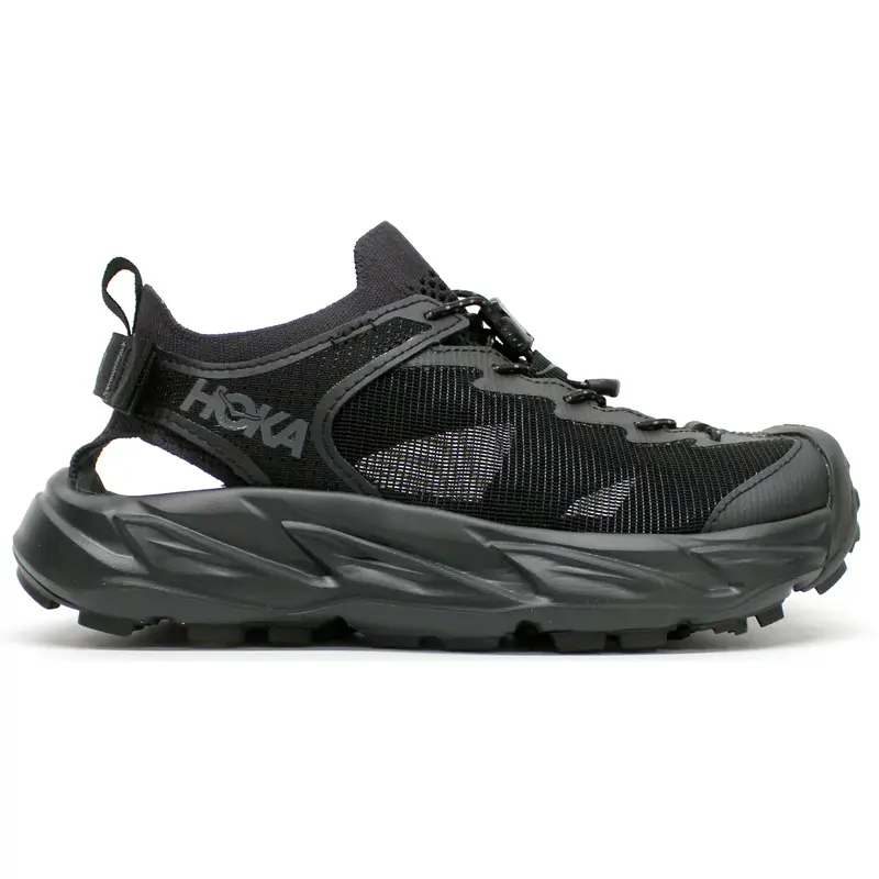 Hoka Hopara 2 Textile Synthetic Women's Lace Up Shoes - Black Black - Size:US 7 Women