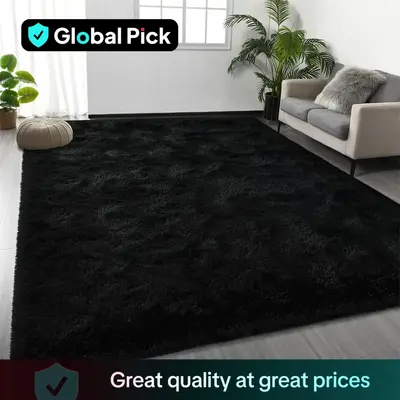 Super Soft Modern Area Rug, 1 Count Non-slip Plush Floor Carpet, Modern Shaggy Rug, Decorative Rugs for Home Living Room Bedr...