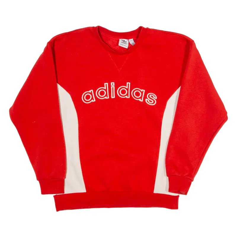 ADIDAS Womens Sweatshirt Red UK 4