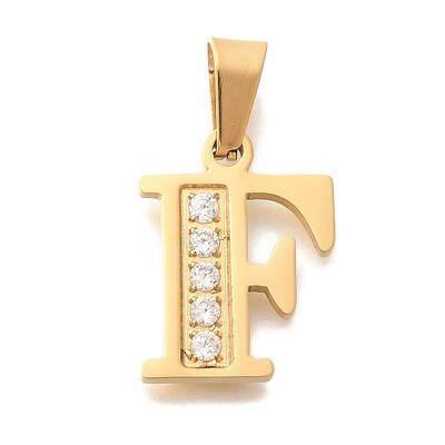 Ion Plating(IP) 304 Stainless Steel Rhinestone Pendants
