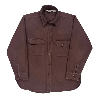 Woolrich Denim Shirt - XL Brown Cotton