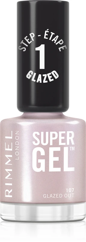 Rimmel Super Gel nail polish gel without UV/LED lamp color 107 Glazed Out 12 ml