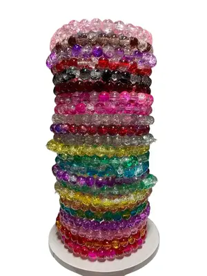 Beaded Bracelets | 6mm beads | pick your color | high quality natural glass beaded bracelet | long-lasting | stretchy bracele...