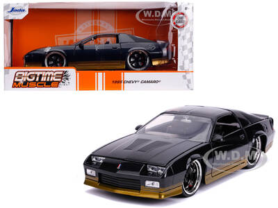 1985 Chevrolet Camaro Z28 Black Metallic with Gold Stripes \