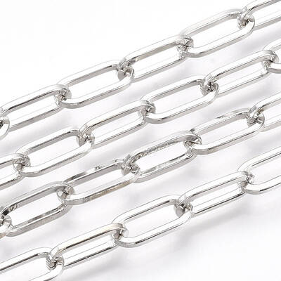 Unwelded Iron Paperclip Chains
