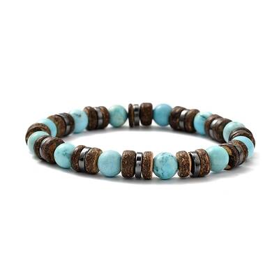 Natural Howlite Stretch Bracelets