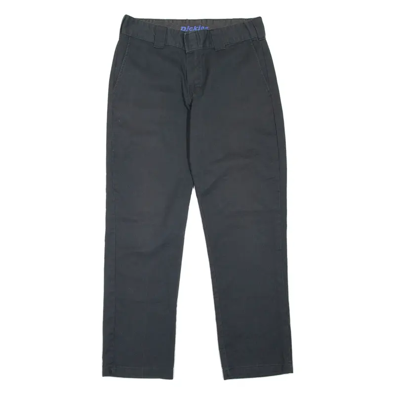 DICKIES Workwear Womens Trousers Black Slim Tapered W30 L28
