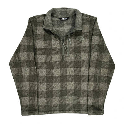 The North Face Checked Fleece - Medium Grey Polyester