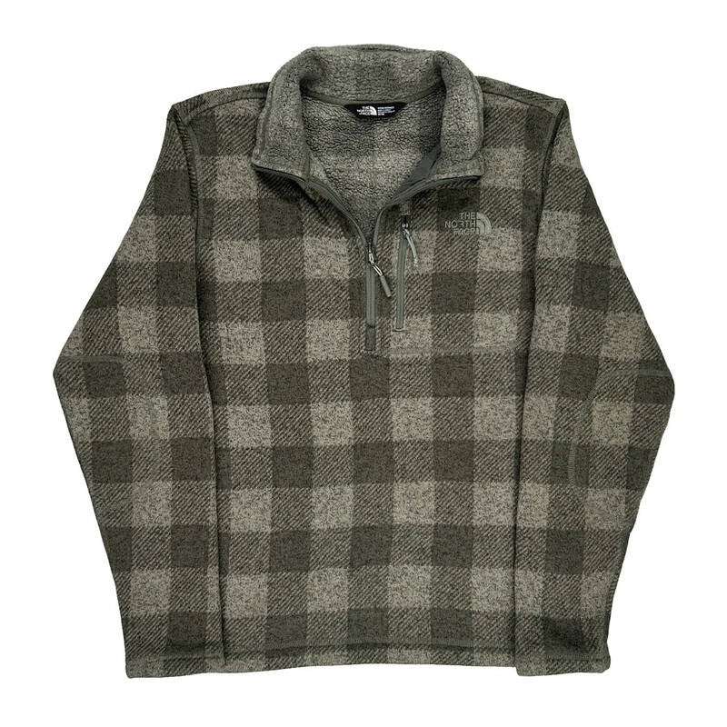 The North Face Checked Fleece - Medium Grey Polyester