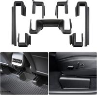 Tesla Model Y Topfit Underseat Protector ABS  Cover  Protector Accessories Pack of 7 for Car Interior Protection Velcro Desig...