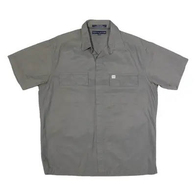 TOMMY HILFIGER Mens Plain Shirt Grey M