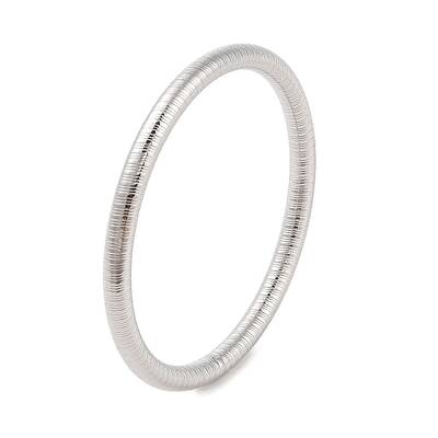 Non-Tarnish 304 Stainless Steel Grooved Ring Bangles for Women Men