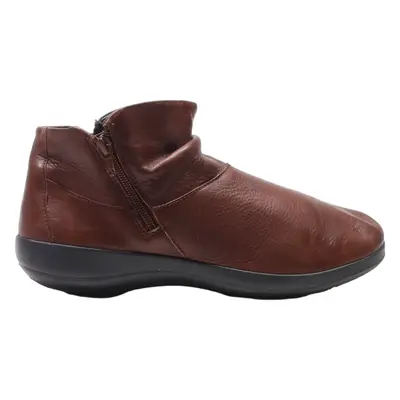 HOTTER Ankle Boots Brown Leather Womens UK 6