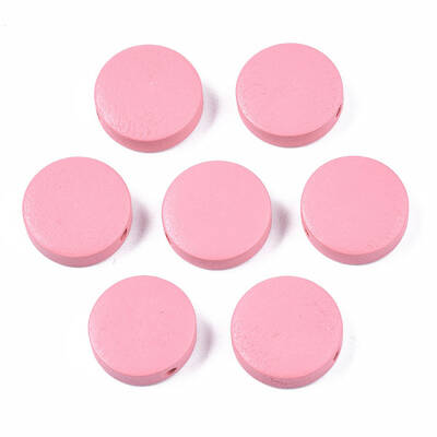 Painted Natural Poplar Wood Beads