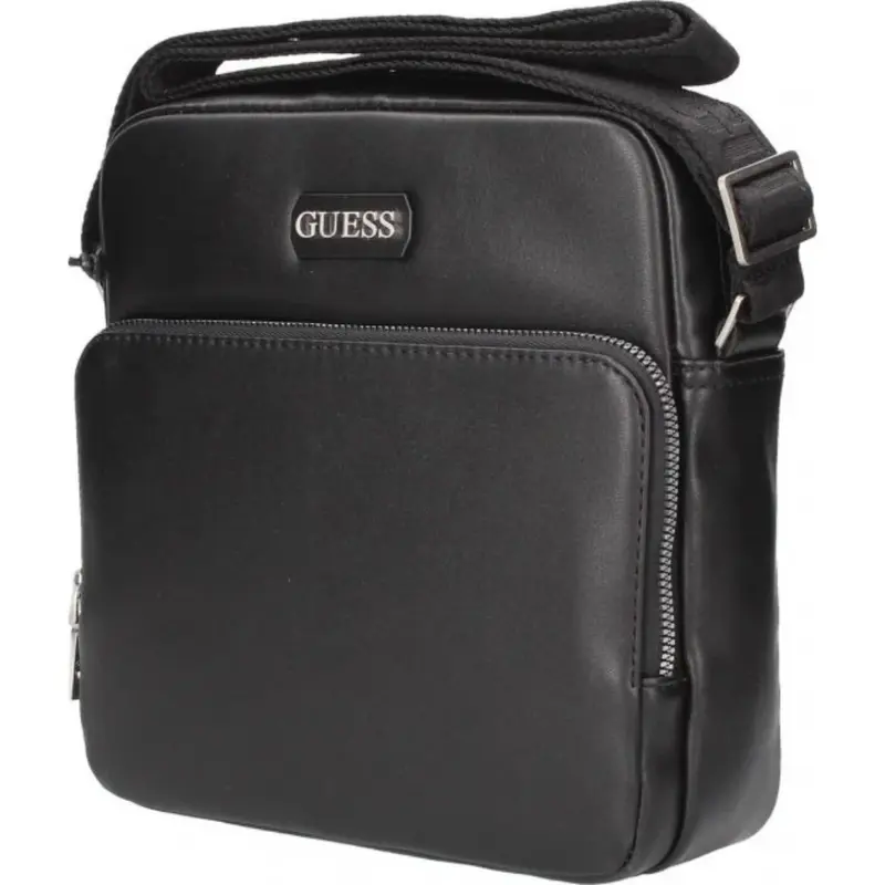 Guess, Torba, Fabric Shoulder Bag, Black, 19 x 23 x 2 cm, Men's