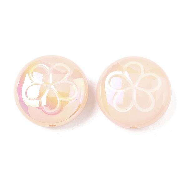 2Pcs UV Plating Acrylic Beads