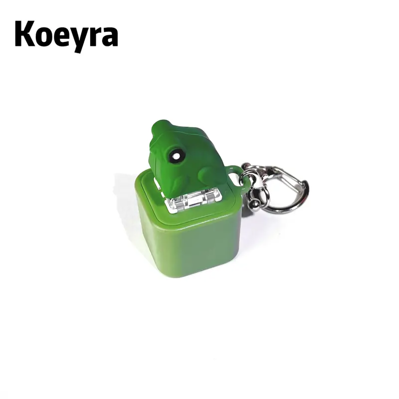 Frog Croaking Keychain - Realistic Sound Fidget Toy with Lights & Durable ABS Plastic Construction for Adults & Kids Focus Re...