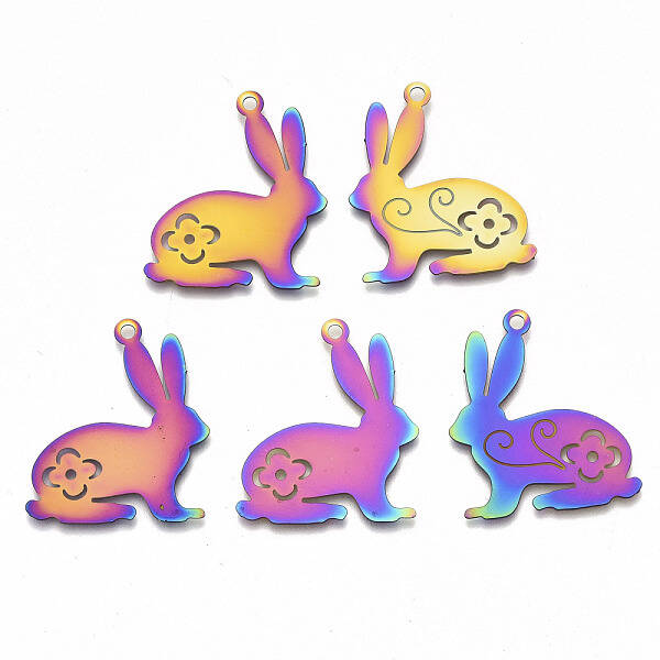 Easter Ion Plating(IP) 201 Stainless Steel Pendants