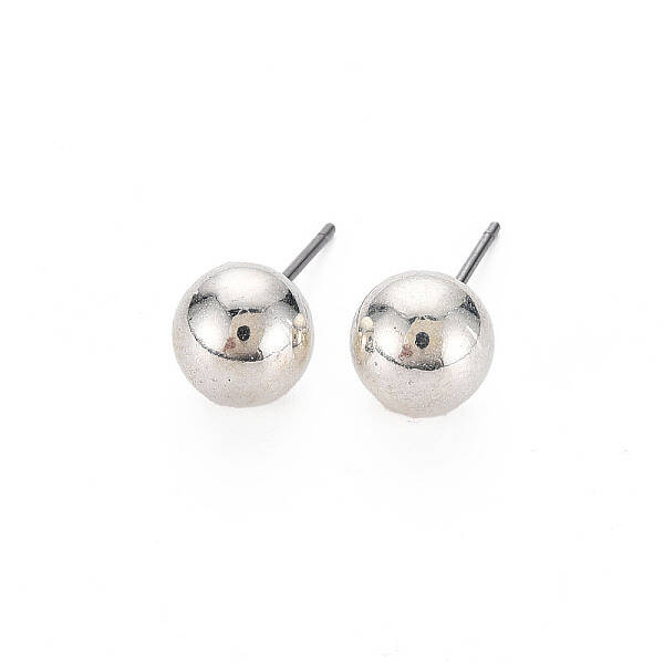CCB Plastic Ball Stud Earrings for Women