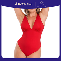 Shapellx AirSlim Deep V-Neck Cross Back Shaping Bodysuit Sales