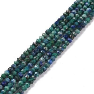 Natural Chrysocolla & Lapis Lazuli Beads Strands