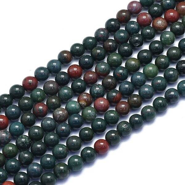 Natural Bloodstone Beads Strands