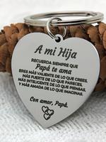 Sentimental Keychain, Stainless Steel Keychain for Daughter, Fashion Accessories for Women & Men, Trendy All-match & Exquisit...