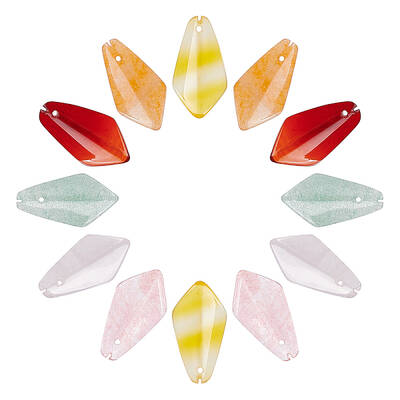 Natural & Synthetic Mixed Gemstone Pendants