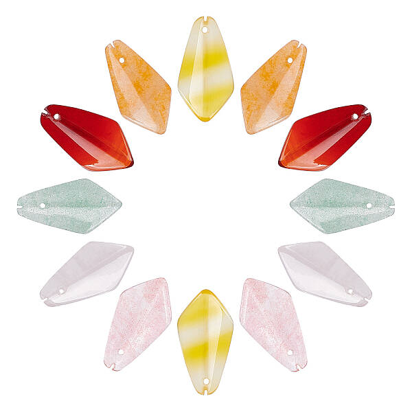 Natural & Synthetic Mixed Gemstone Pendants