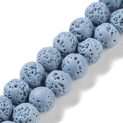 Synthetic Lava Rock Dyed Beads Strands