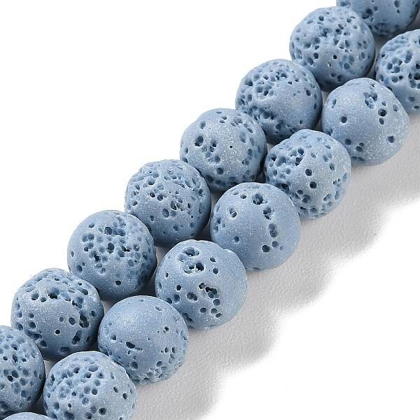 Synthetic Lava Rock Dyed Beads Strands
