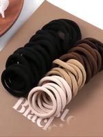 Solid Color Hair Tie, High Elasticity Hair Tie, Hair Accessories for Women & Girls, Minimalist Headwear Rubber Bands Suitable...