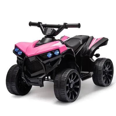 Garvee Ride - P Series: 6V Quad ATV for Kids Toddler 3+ years, Max 55lb Capacity ，With LED, Music, Foot Pedal, Wear-Resista...