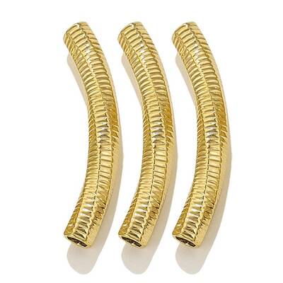 304 Stainless Steel Curved Tube Beads