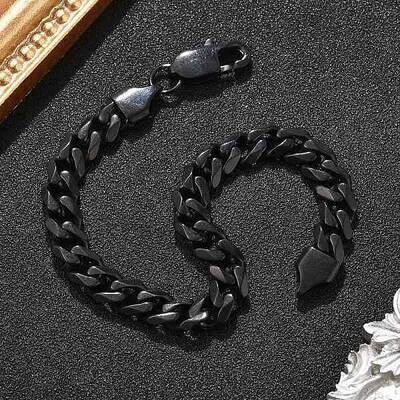 304 Stainless Steel Cuban Link Chain Bracelets for Men Women