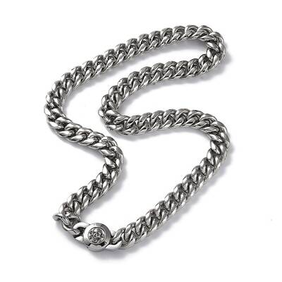 Non-Tarnish 304 Stainless Steel Cuban Link Chain Necklaces