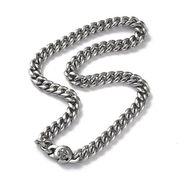 Non-Tarnish 304 Stainless Steel Cuban Link Chain Necklaces