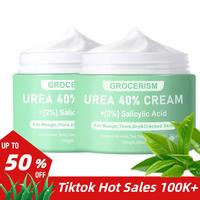 Grocerism Urea Cream 40 Percent For Feet Plus 2% Salicylic Acid Foot Cream and Hand Cream Maximum Strength with Hyaluronic Ac...