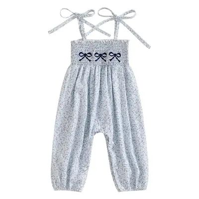 Summer Outfit Toddler Baby Girl Romper Jumpsuit Overall Sleeveless Halter Floral Bodysuit Clothes #Springtok