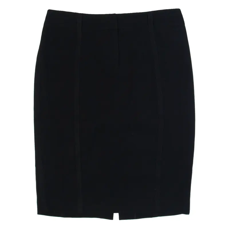 WHISTLES Womens Pencil Skirt Black Knee Length UK 12