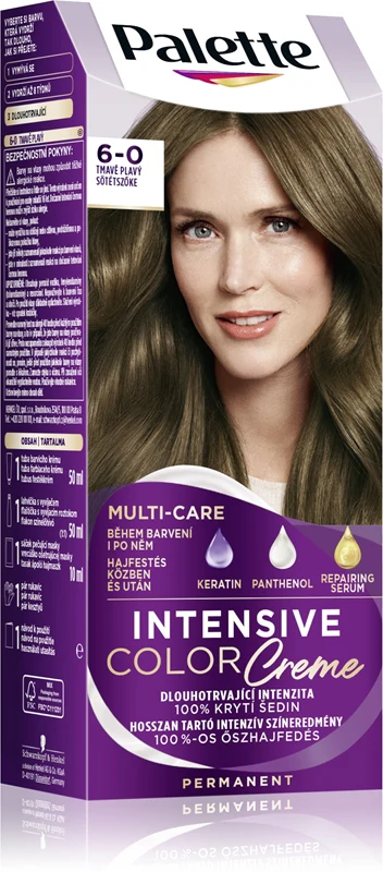 Schwarzkopf Palette Intensive Color Permanent hair dye cream color 6-0 (N5) dark blonde