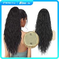 AISI HAIR Summervibes Ponytail Extension Drawstring Ponytail Hair Extensions for Women Long Wavy Synthetic Hairpiece for Dail...