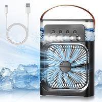3 In 1 Fan Air Conditioner Household Small Air Cooler LED Night Light Portable Humidifier Air Adjustment Fan Office Home desk...
