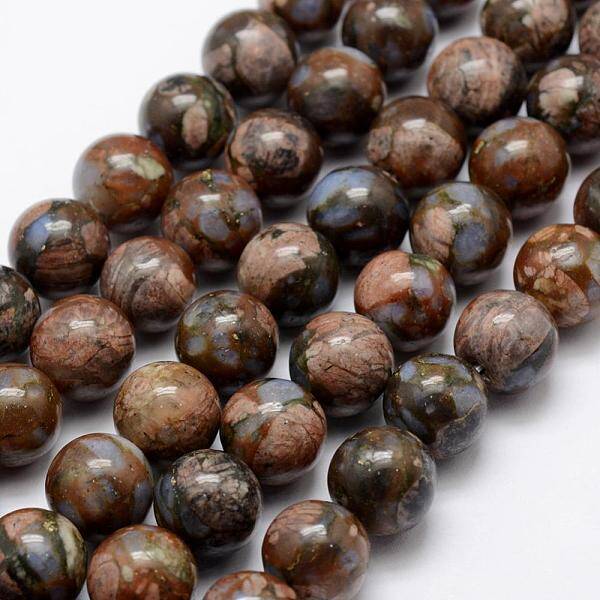Natural Glaucophane Beads Strands