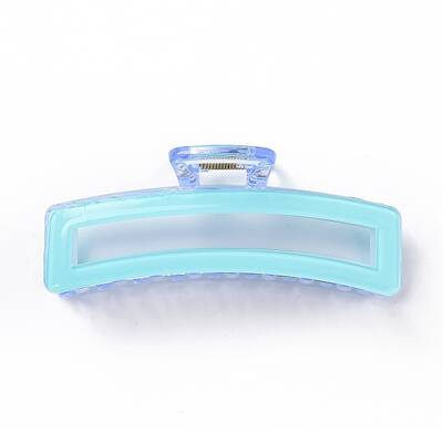 Rectangle PVC Big Claw Hair Clips