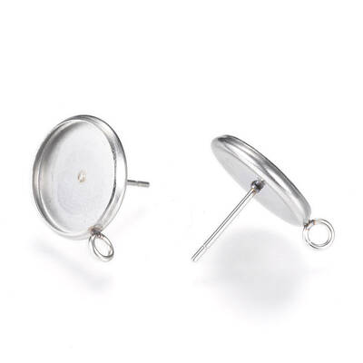 Non-Tarnish 304 Stainless Steel Stud Earring Settings