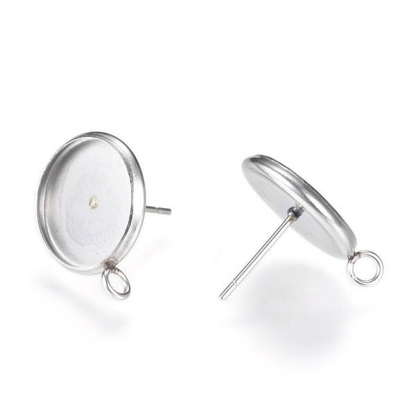 Non-Tarnish 304 Stainless Steel Stud Earring Settings